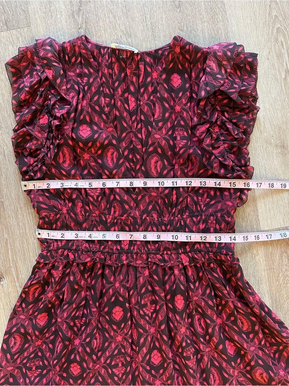 Ulla Johnson Anika Silk Midi Dress fuchsia Size 6 - Picture 15 of 15